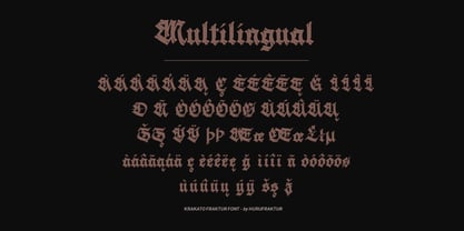 Krakato Fraktur Font Poster 5
