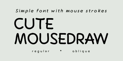 Cute Mousedraw Font Poster 1