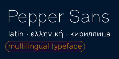 Pepper Sans Font Poster 1