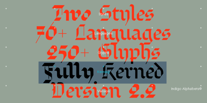 INDG Peqat Font Poster 2