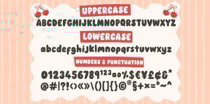 Cherries Font Poster 4