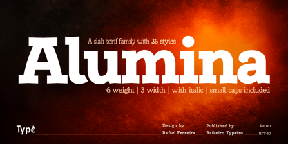 Alumina Font Poster 1