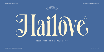 Hailove Font Poster 1