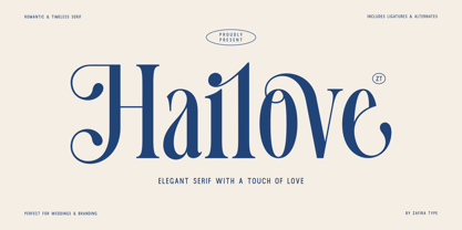 Hailove Font Poster 15