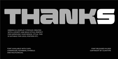 Gerion Font Poster 11