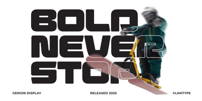 Gerion Font Poster 2