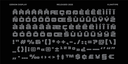 Gerion Font Poster 8
