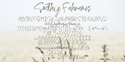 Susthy Fahramis Font Poster 2