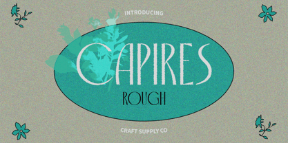 Capires Rough Font Poster 1