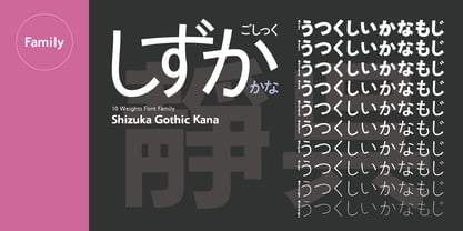 Shizuka Gothic Font Poster 4