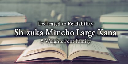 Shizuka Mincho Kana La Font Poster 1