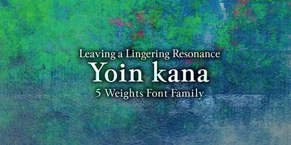 Yoin Kana Font Poster 1