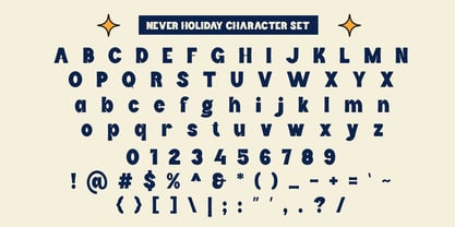 Never Holiday Font Poster 9