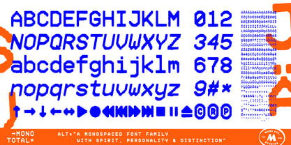 Mono Total Font Poster 2
