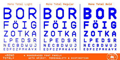 Mono Total Font Poster 9