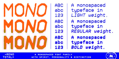 Mono Total Font Poster 5