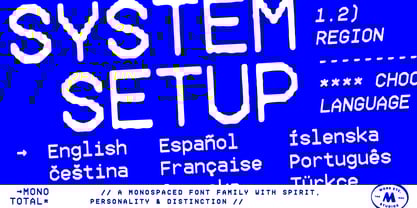 Mono Total Font Poster 15