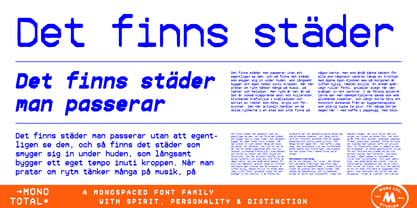 Mono Total Font Poster 3