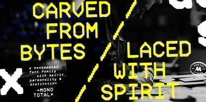 Mono Total Font Poster 14