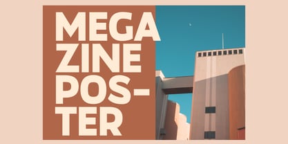 Megazine Poster Font Poster 3