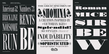 Shomina Font Poster 11