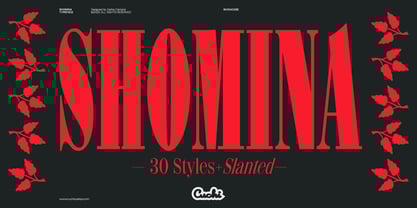 Shomina Font Poster 1