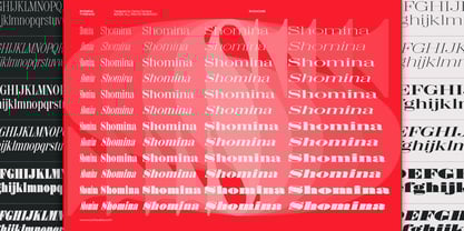 Shomina Font Poster 13