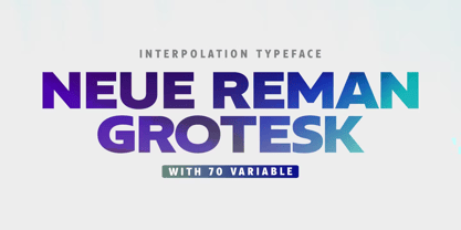 Neue Reman Gt Font Poster 1