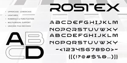 Rostex Font Poster 5