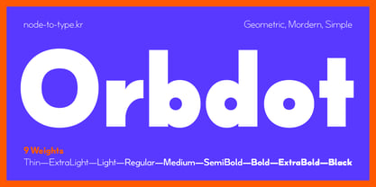 NtT Orbdot Font Poster 1
