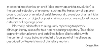 NtT Orbdot Font Poster 14
