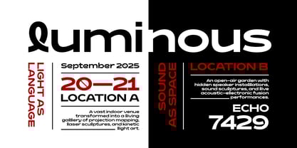 Dynalune Font Poster 7