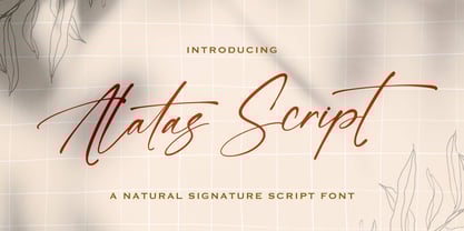 Alatas Script Font Poster 1