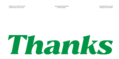 Reshiga Font Poster 13