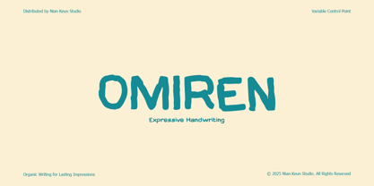 Omiren Font Poster 1
