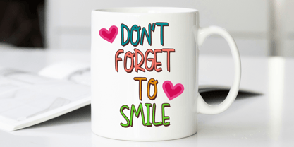 Openhearted Handwriting Font Poster 4