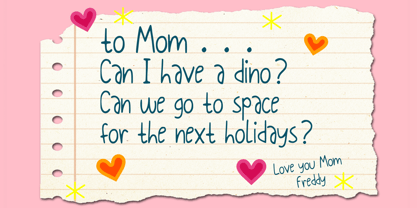 Openhearted Handwriting Font Poster 3