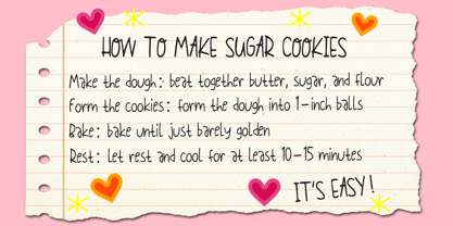 Openhearted Handwriting Font Poster 5
