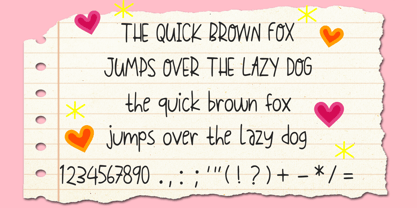 Openhearted Handwriting Font Poster 6