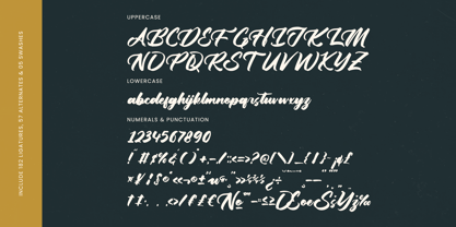 Yulinta Satin Font Poster 13
