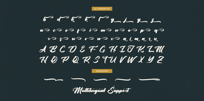 Yulinta Satin Font Poster 15