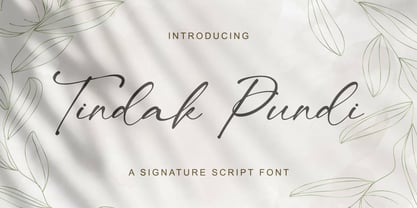 Tindak Pundi Font Poster 1
