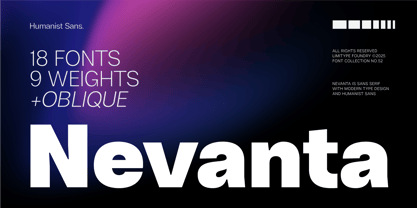 Nevanta Font Poster 1