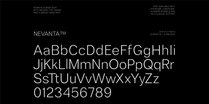 Nevanta Font Poster 8