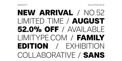 Nevanta Font Poster 4