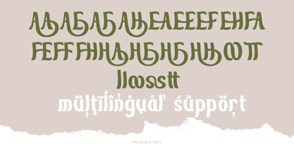 Melagolia Font Poster 9