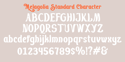 Melagolia Font Poster 3