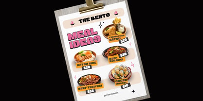 Food Menu Font Poster 10