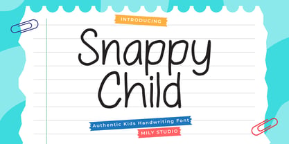 Snappy Child Font Poster 1