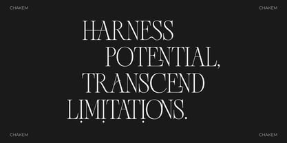 Chakem Font Poster 3